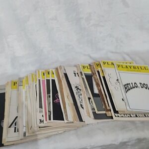 Vintage Broadway Playbill Lot of 37 Hello Dolly King and I South Pacific Annie